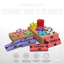 Pebbles Poker Chipset - 300/500 Pcs, 10/20 Plaques, Ceramic, 40/45/50mm, 10/14/17g