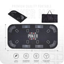 Poker House Rectangle Poker Mat Black