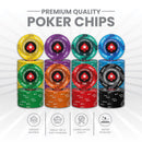 Pokerstars EPT Poker Chipset - 300/500 Pcs, Ceramic, 40/45/50mm, 10/14/17g