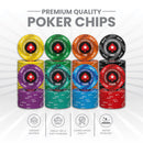 Pokerstars EPT Poker Chipset - 300/500 Pcs, Ceramic, 40/45/50mm, 10/14/17g