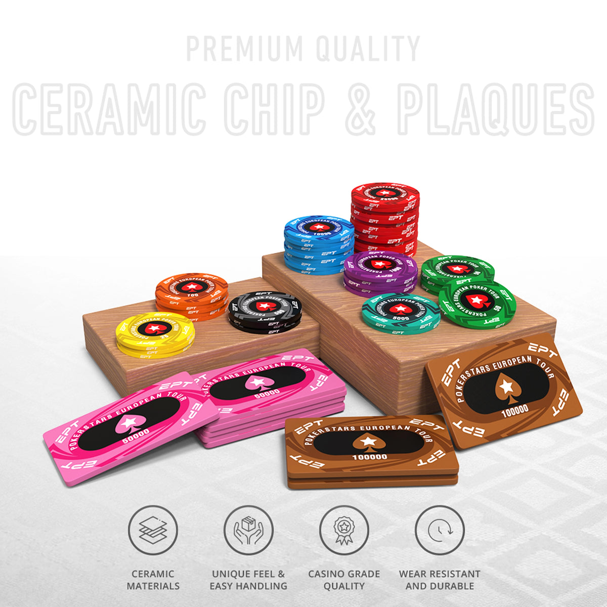Buy Pokerstars EPT Poker Tournament Poker Chipset, Ceramic, 40mm Buy Pokerstars EPT Poker Tournament Poker Chipset, Ceramic, 40mm