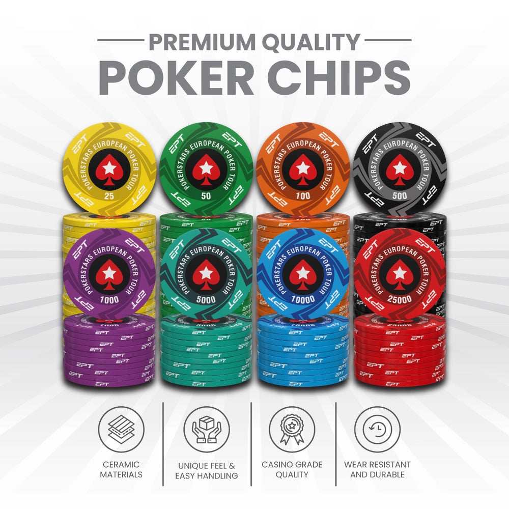 Buy Pokerstars EPT Poker Chipset, Ceramic, 40mm Online in India