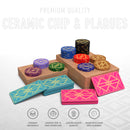 Quadragon Poker Chipset - 300/500 Pcs, 10/20 Plaques, Ceramic, 40/45/50mm, 10/14/17g