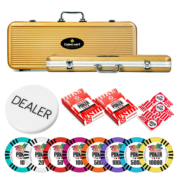 WSOP Rio Poker Chipset - TS, 300/500 Pcs, Clay, 40mm, 14g