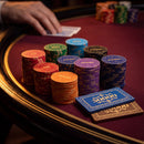 Rosette Poker Chipset - 300/500 Pcs, 10/20 Plaques, Ceramic, 40/45/50mm, 10/14/17g