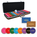 Rosette Poker Chipset - 300/500 Pcs, 10/20 Plaques, Ceramic, 40/45/50mm, 10/14/17g