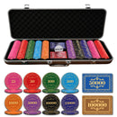 Rosette Poker Chipset - 300/500 Pcs, 10/20 Plaques, Ceramic, 40/45/50mm, 10/14/17g