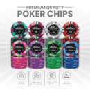 Skyline Cash Poker Chipset - 300/500 Pcs, Ceramic, 40/45/50mm, 10/14/17g