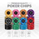 The Lodge Poker Chipset - 300/500 Pcs, 10/20 Plaques, Ceramic, 40/45/50mm, 10/14/17g