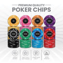 The Lodge Poker Chipset - 300/500 Pcs, 10/20 Plaques, Ceramic, 40/45/50mm, 10/14/17g