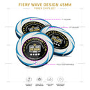 Customisable Casino Poker Chips, Fiery Wave Design, 45mm