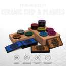 Yantra Poker Chipset - 300/500 Pcs, 10/20 Plaques, Ceramic, 40/45/50mm, 10/14/17g