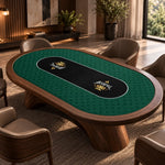 Acesfull Poker Mat - Oval, 6x3ft