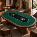Acesfull Poker Mat - Oval, 6x3ft