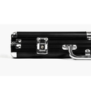 Aluminum Poker Chips Case - Silver/ Black