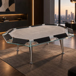 Cronus Glass Poker Table
