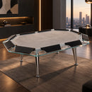 Cronus Glass Poker Table