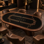 Gambit Poker Mat - Oval, 6x3ft