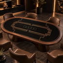 Gambit Poker Mat - Oval, 6x3ft