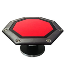 Octagonal Poker Table - Red