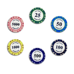 Las Vegas Poker Chipset - 300/500 Pcs, Ceramic, 40/45/50mm, 10/14/17g