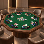Folding Poker Table Top - Octagonal, 4x4ft