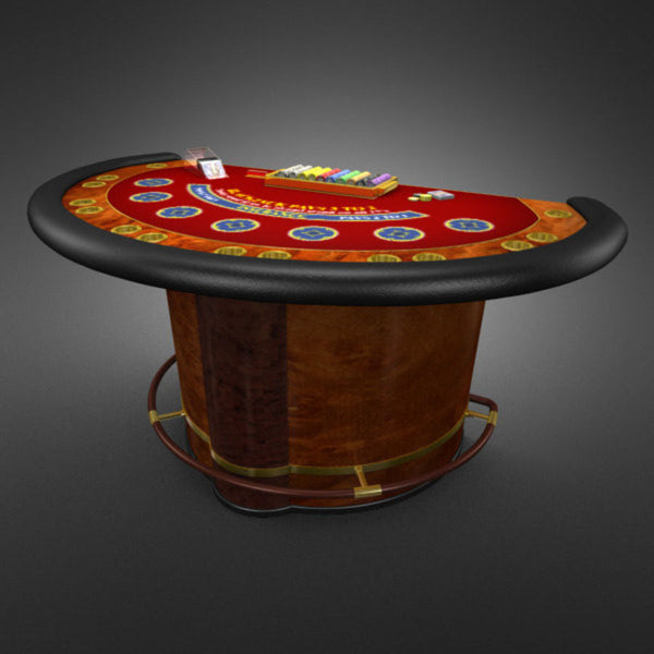 Redhood Lad Blackjack Table- Casino Quality, Wooden