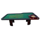 Roulette Table with 20Inch Wheel and Wooden Legs - casino-kart