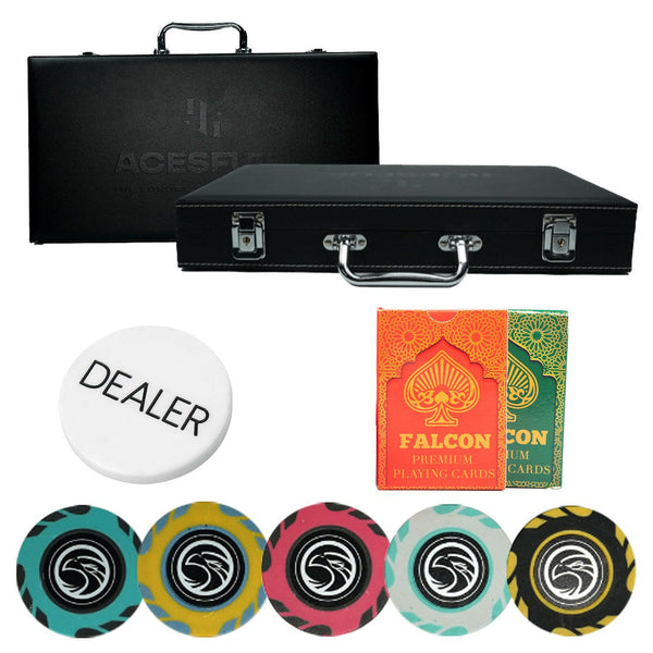 Neville Poker Chipset w/o Denomination - NV, 300/500 Pcs, Clay, 40mm, 14g