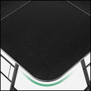Mr Ironstone Gaming Table - L Shaped, 51 Inches Wooden/ Black/ White