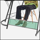 Mr Ironstone Gaming Table - L Shaped, 51 Inches Wooden/ Black/ White