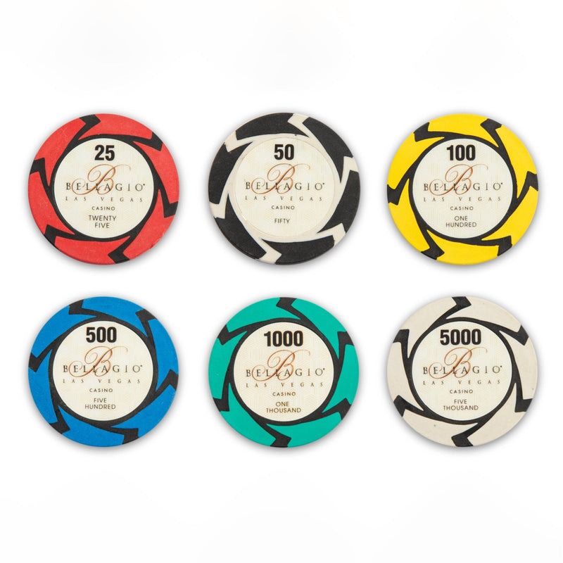 Bellagio Casino Poker Chips Set- 300 And 500 Pieces, Clay, 40 MM, 14g