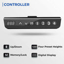 Eureka Gaming Table - 60 Inches, Dual Motor Electric Height Adjustment, Black