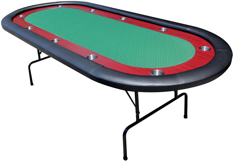 Folding Legs Poker Table with Racetrack