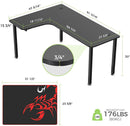 Eureka Ergonomic Gaming Table- 60 Inches, Modern L Shaped, Right