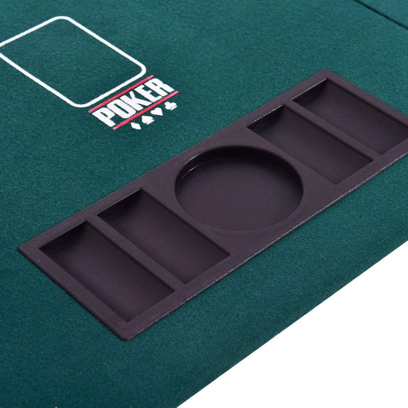 Folding Poker Table Top-Rectangular - casino-kart