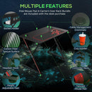 Eureka Ergonomic Gaming Desk - 39 Inches, X Shaped, Black