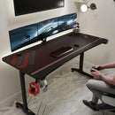 Eureka Ergonomic i-Series Gaming Table- Captain Series, GIP 60", Black