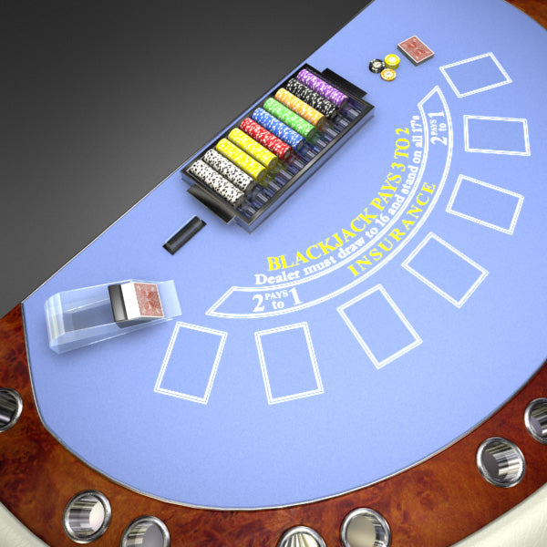 Skylah Blackjack Table- Casino Quality, Wooden