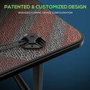 Eureka Ergonomic Gaming Table - GIP 47 Inches, Captain Series, Polygon Legs