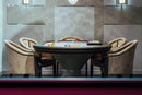 Italian Serene Poker Table- Oval Shape, Luxury