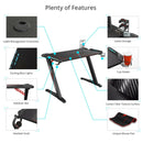 Eureka Ergonomic Gaming Table- Z1 S, 44 Inches, RBG Light