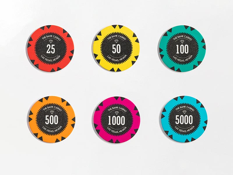 Bank Casino Poker Chipset- Clay Material, 300 and 500 Pieces