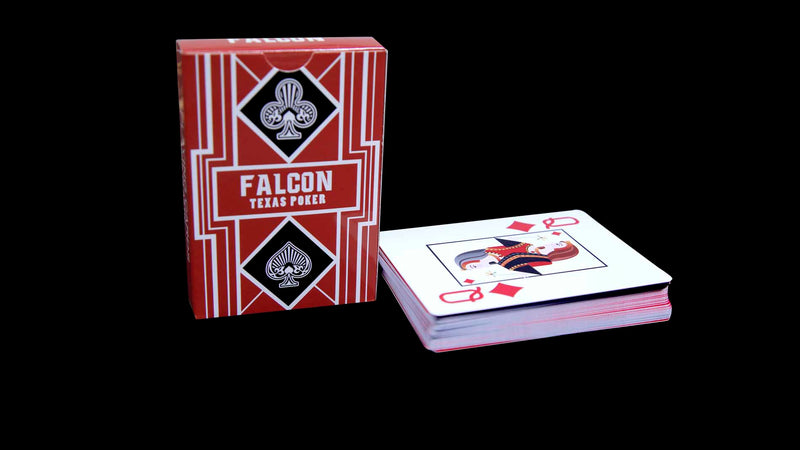 Falcon Texas Poker jumbo Index-Red - casino-kart