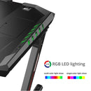 Eureka Ergonomic Gaming Table- Z2, Z Shaped, 50 Inches, RGB LED Light