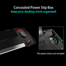 Eureka Ergonomic Gaming Table- Z2, Z Shaped, 50 Inches, RGB LED Light