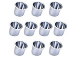 Cup Holders Pack of 10 - Steel/ Brass