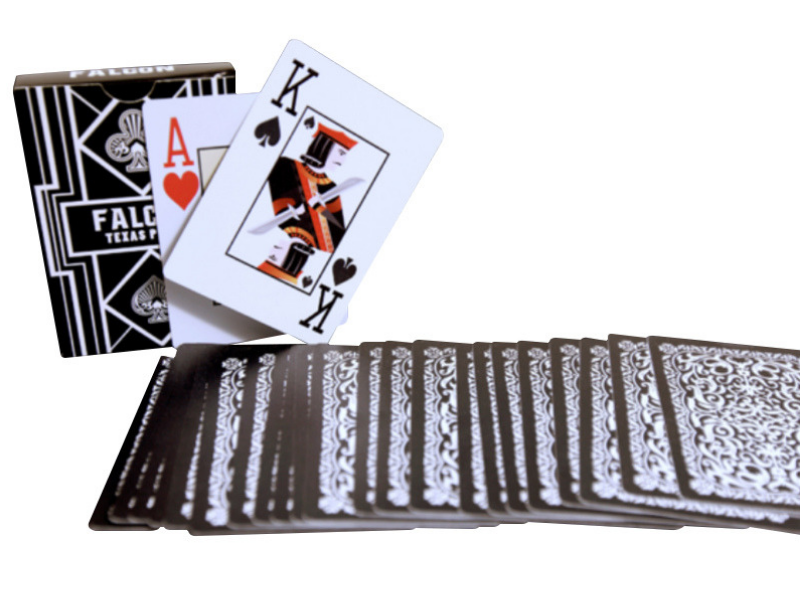 Falcon Texas Poker Jumbo Index Black - casino-kart