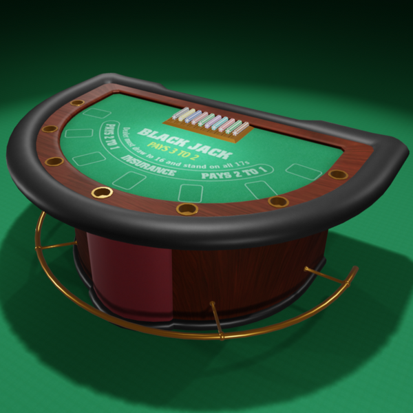 Zuckerjet Blackjack Table Casino Quality, Wooden