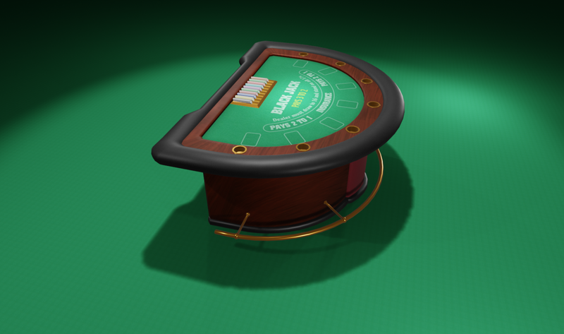 Zuckerjet Blackjack Table- Casino Quality, Wooden